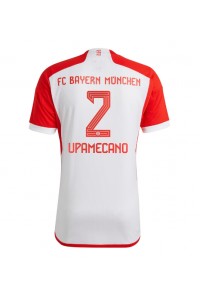 Bayern Munich Dayot Upamecano #2 Jalkapallovaatteet Kotipaita 2023-24 Lyhythihainen